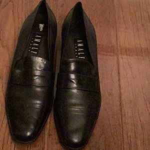 Amalfi Soft  Black Flat Loafers. Made in Italy.